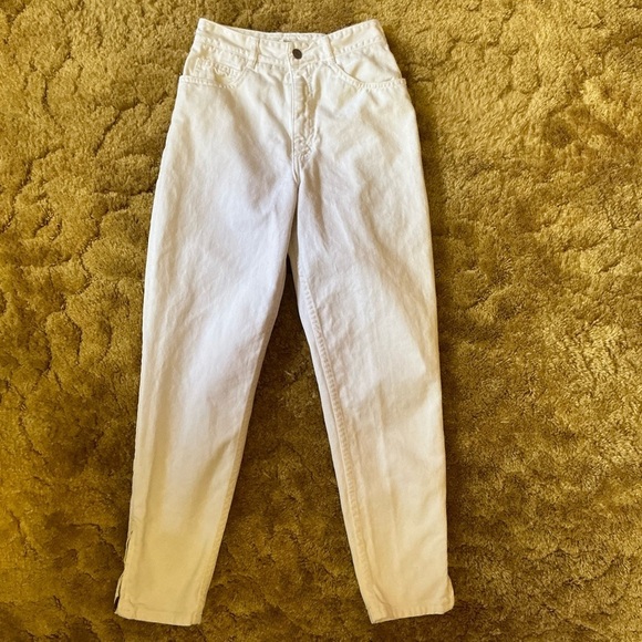 Vtg 80s white high waist Guess jeans - Picture 12 of 16